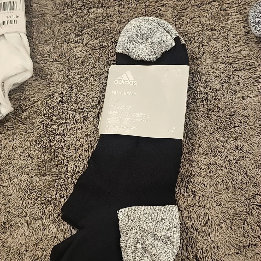 Adidas 2 Pair Prime Green Golf Socks
